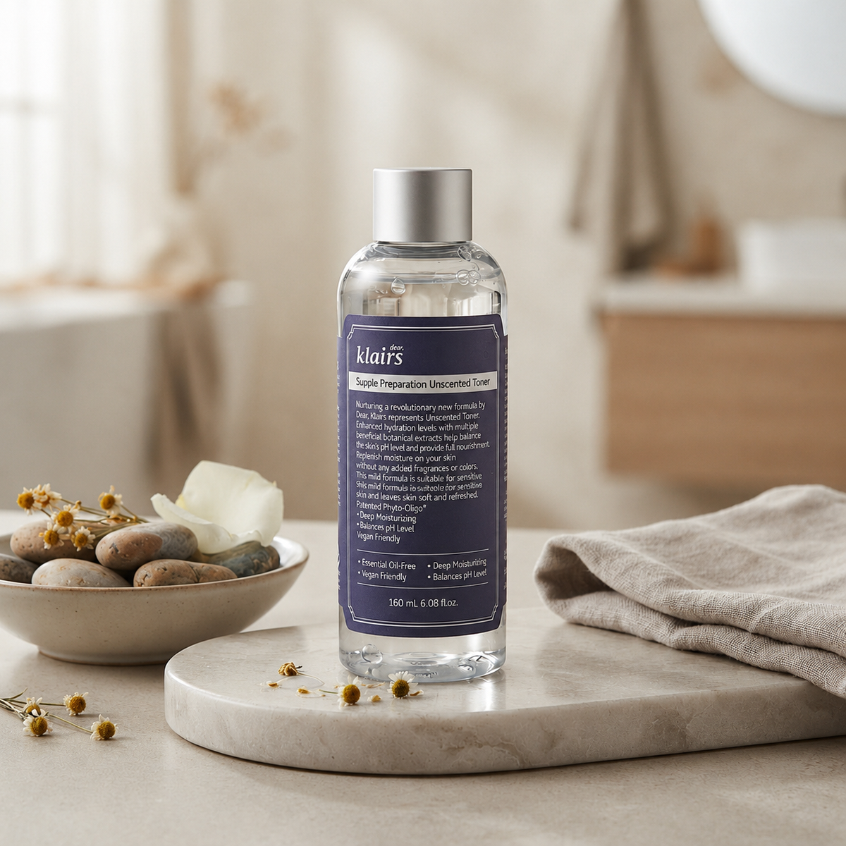 Nước Hoa Hồng Klairs Không Mùi Cho Da Nhạy Cảm |Supple Preparation Unscented Toner
