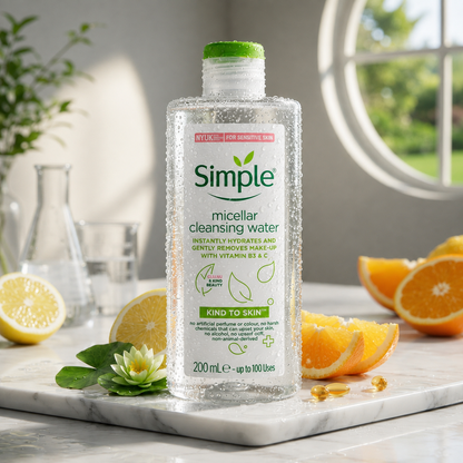 Nước Tẩy Trang Simple Làm Sạch Trang Điểm |Simple Micellar Cleansing Water